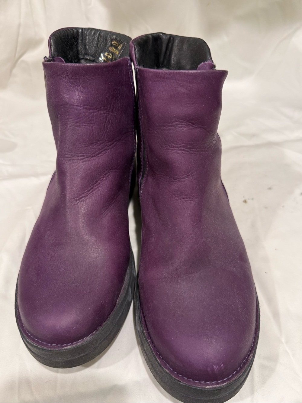 Miz Mooz PURPLE! Flatform Chelsea Boots